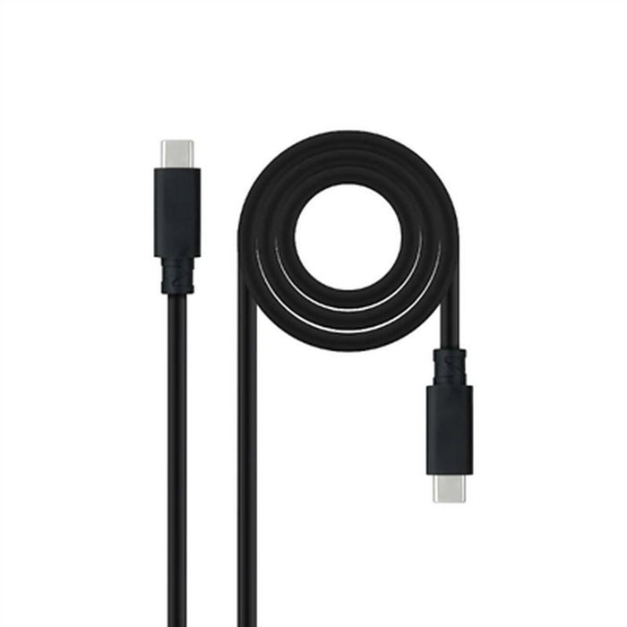 Nanocable Cable USB-C a USB-C 3.1 Gen2 10Gbps 100W 0,5 m Negro Nanocable Cable USB-C a USB-C 3.1 Gen2 10Gbps 100W 0,5 m Negro