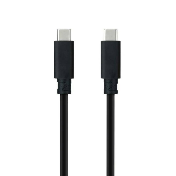 Nanocable Cable USB-C a USB-C 3.1 Gen2 10Gbps 100W 0,5 m Negro Nanocable Cable USB-C a USB-C 3.1 Gen2 10Gbps 100W 0,5 m Negro