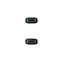 Nanocable Cable USB-C a USB-C 3.1 Gen2 10Gbps 5A 4K/60Hz Gris/Negro 0.5 m