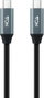 Nanocable Cable USB 3.2 Tipo-C a Tipo-C 100W 20Gbps 1m Gris y Negro