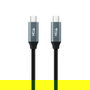 Nano Cable 10.01.4301 Cable USB 3.2 Gen2x2 Tipo-C Macho a Tipo-C Macho, 20Gbps, 100W/5A, 1m, Gris y Gris y Negro