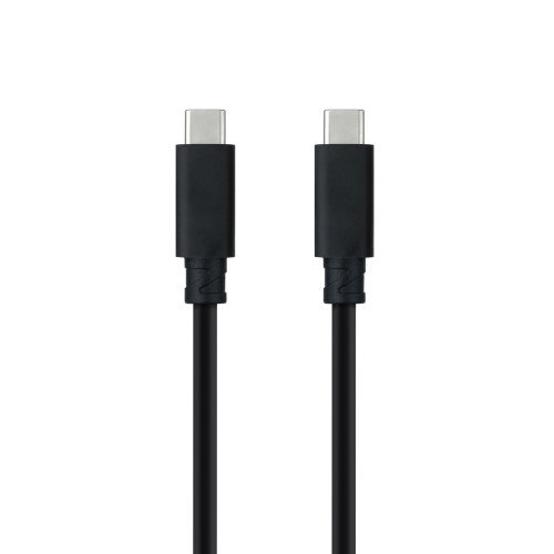 Nanocable Cable USB-C a USB-C 1,5 m 10Gbps 100W Negro Nanocable Cable USB-C a USB-C 1,5 m 10Gbps 100W Negro