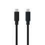 Nanocable Cable USB-C a USB-C 1,5 m 10Gbps 100W Negro