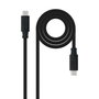 Nanocable Cable USB-C a USB-C 1,5 m 10Gbps 100W Negro