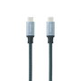 Nano Cable 10.01.4101-L150-COMB Cable USB 3.1 Tipo-C Macho a Tipo-C Macho 100W 10Gbps 1.5m Gris y Negro