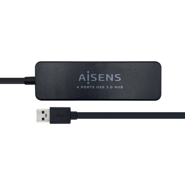 AISENS Hub USB 3.0 de 4 Puertos, Tipo A/M a 4x Tipo A/H, Negro AISENS Hub USB 3.0 de 4 Puertos, Tipo A/M a 4x Tipo A/H, Negro