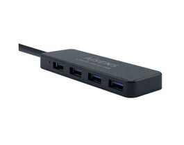 Aisens Hub USB 3.0 Tipo A Macho a 4 x USB 3.0 Hembra Negro 30 cm
