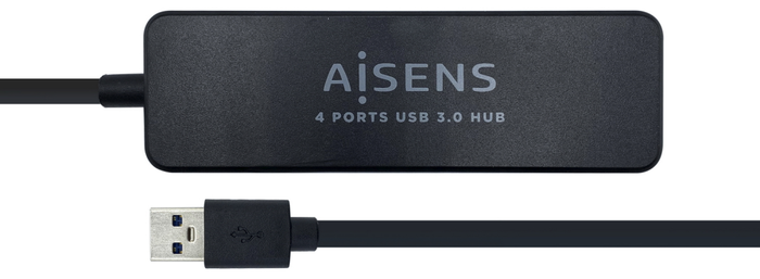 AISENS Hub USB 3.0 de 4 Puertos, Tipo A/M a 4x Tipo A/H, Negro AISENS Hub USB 3.0 de 4 Puertos, Tipo A/M a 4x Tipo A/H, Negro