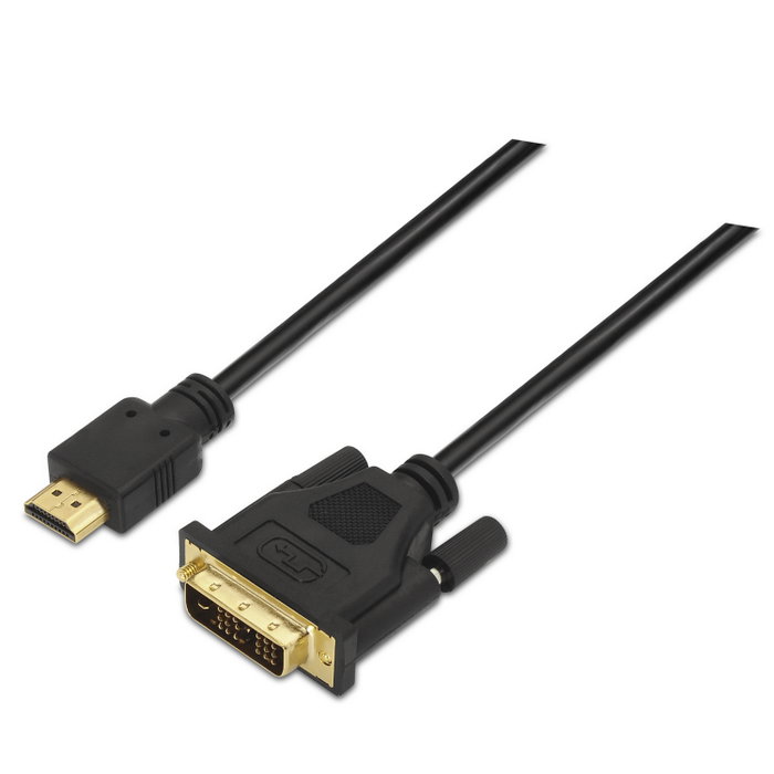 Aisens Cable DVI 18+1 a HDMI tipo A 1,8m Negro Aisens Cable DVI 18+1 a HDMI tipo A 1,8m Negro