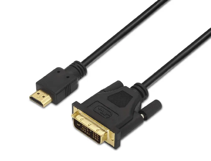 Aisens Cable DVI 18+1 a HDMI tipo A 1,8m Negro Aisens Cable DVI 18+1 a HDMI tipo A 1,8m Negro