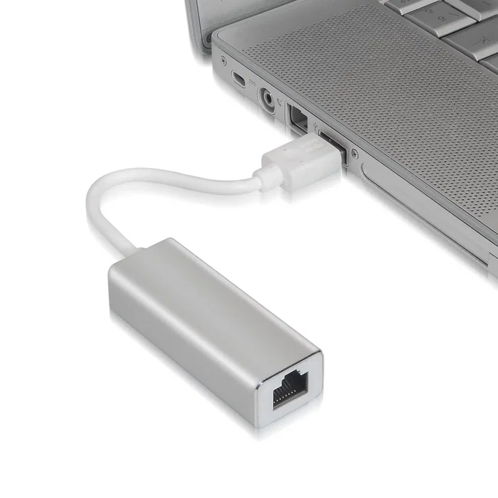 Aisens Conversor USB 3.0 a Ethernet Gigabit A106-0049 Blanco/Plata