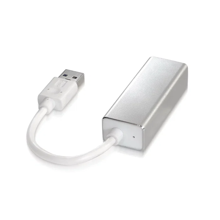 Aisens Conversor USB 3.0 a Ethernet Gigabit A106-0049 Blanco/Plata
