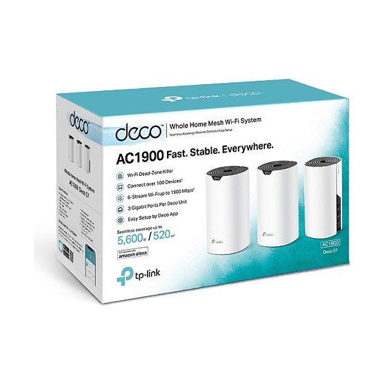 TP-Link Deco S7 (3-pack) Wi-Fi 5 Doble Banda AC1900