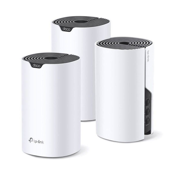 Tp Link Deco S7 Sistema Wi-Fi Mesh Inteligente Doble Banda AC1900 Alta Velocidad hasta 1900 Mbps Cobertura Amplia para Hogares de Hasta 5 Dormitorios con 3 Unidades Gigabit Ethernet Tp Link Deco S7 Sistema Wi-Fi Mesh Inteligente Doble Banda AC1900 Alta Velocidad hasta 1900 Mbps Cobertura Amplia para Hogares de Hasta 5 Dormitorios con 3 Unidades Gigabit Ethernet