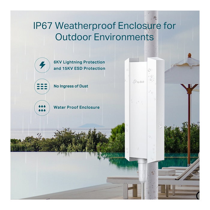 TP-Link Omada EAP650-Outdoor AX3000 Wi-Fi 6 Blanco