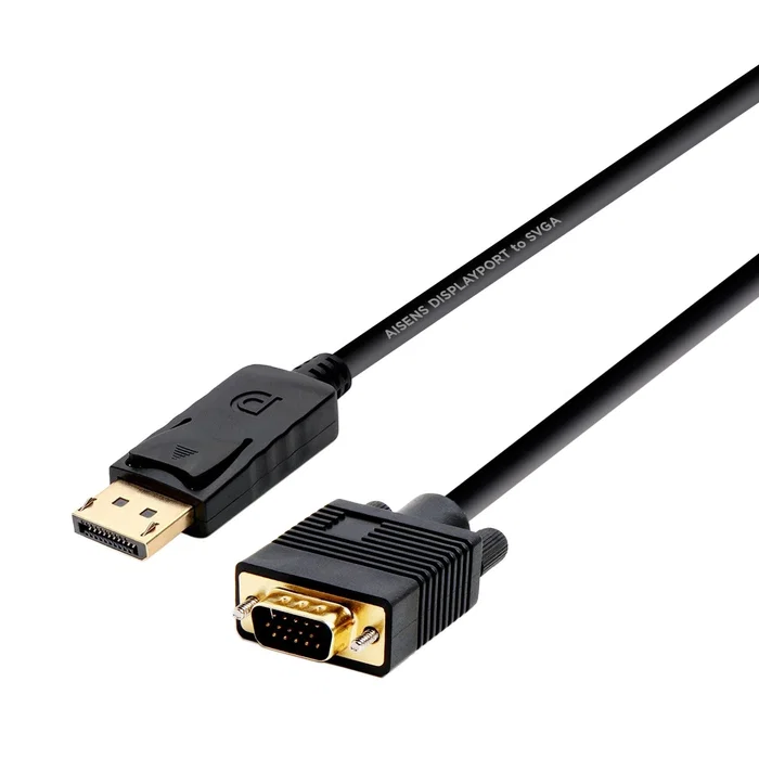 AISENS - CABLE CONVERSOR DISPLAYPORT A VGA, DP/M-VGA/M, NEGRO, 2.0M AISENS - CABLE CONVERSOR DISPLAYPORT A VGA, DP/M-VGA/M, NEGRO, 2.0M