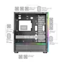 Mars Gaming MCULTRA Torre E-ATX XXL Blanco con Ventanas de Cristal Templado, Iluminación ARGB, Soporte para Refrigeración Líquida y Cámara Dual