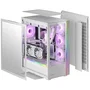 Mars Gaming MCULTRA Torre E-ATX XXL Blanco con Ventanas de Cristal Templado, Iluminación ARGB, Soporte para Refrigeración Líquida y Cámara Dual