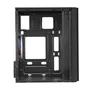 Mars Gaming Caja Gaming MC300 Mini-Torre Negro con Ventana Lateral de Cristal Templado, 3 Ventiladores RGB, Soporte Micro-ATX/Mini-ITX, 4 SSD, Rejilla Frontal Mesh