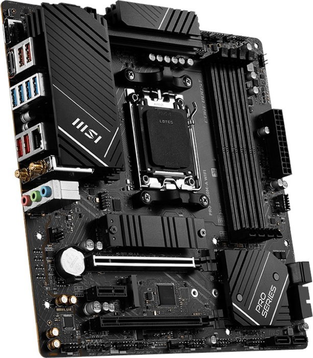 MSI PRO B650M-A WIFI Micro ATX AMD B650 AM5 DDR5 MSI PRO B650M-A WIFI Micro ATX AMD B650 AM5 DDR5