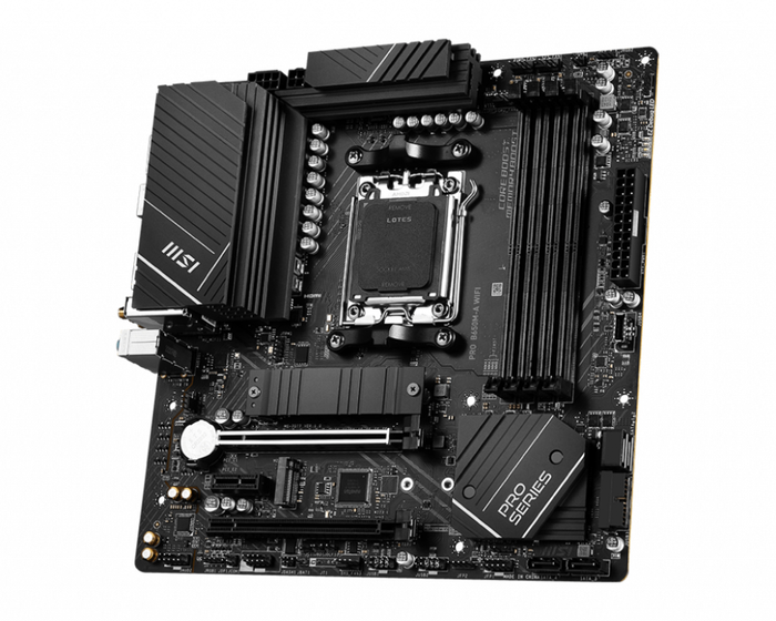 MSI PRO B650M-A WIFI Micro ATX AMD B650 AM5 DDR5 MSI PRO B650M-A WIFI Micro ATX AMD B650 AM5 DDR5