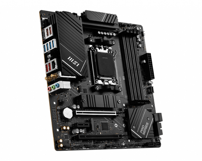 MSI PRO B650M-A WIFI Micro ATX AMD B650 AM5 DDR5 MSI PRO B650M-A WIFI Micro ATX AMD B650 AM5 DDR5