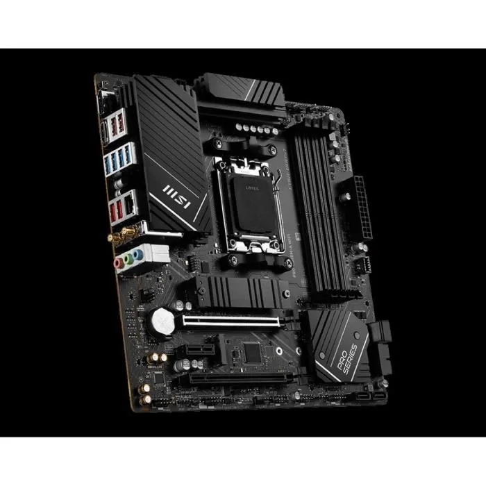 MSI PRO B650M-A WiFi Placa Base Micro ATX AMD B650 Socket AM5 DDR5 para AMD Ryzen 7000 Series MSI PRO B650M-A WiFi Placa Base Micro ATX AMD B650 Socket AM5 DDR5 para AMD Ryzen 7000 Series