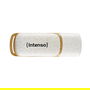 Intenso Green Line USB 3.2 Gen 1 128 GB con Tapa - Beige/Marrón