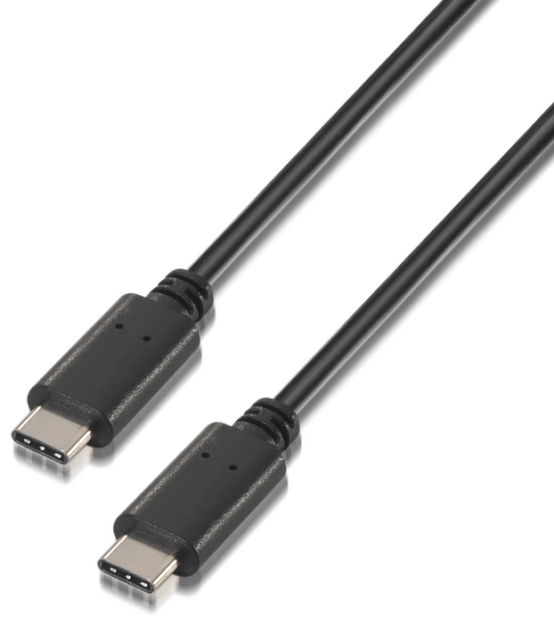 Aisens Cable USB 2.0 USB-C a USB-C 1m Negro Aisens Cable USB 2.0 USB-C a USB-C 1m Negro