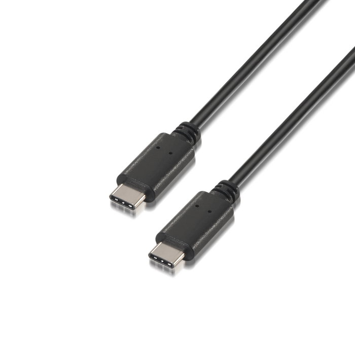 Aisens Cable USB 2.0 USB-C a USB-C 1m Negro Aisens Cable USB 2.0 USB-C a USB-C 1m Negro