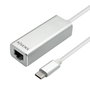Aisens Conversor USB-C a Ethernet Gigabit 10/100/1000 Mbps A109-0341 Plata