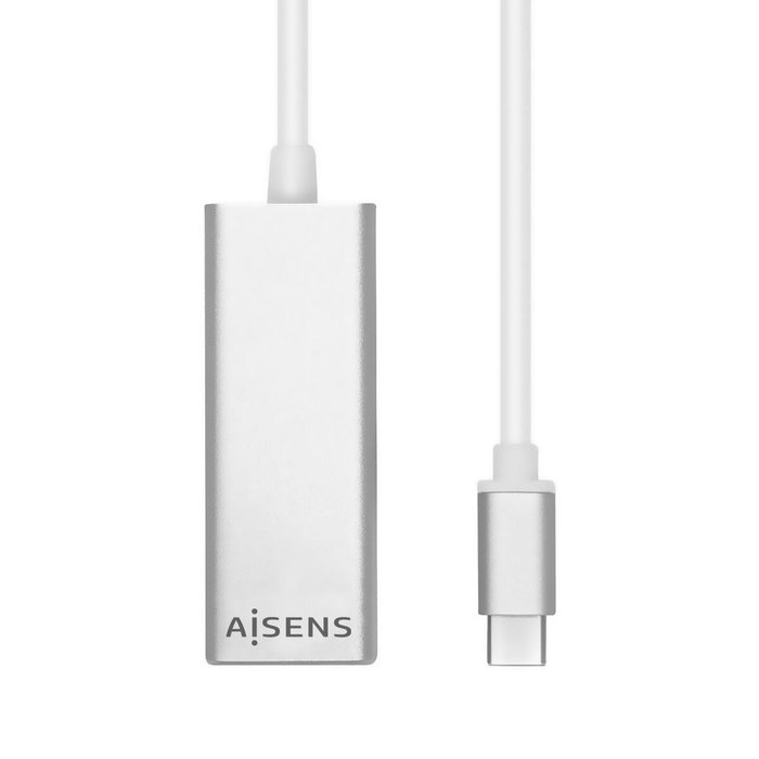 Aisens Conversor USB-C a Ethernet Gigabit 10/100/1000 Mbps A109-0341 Plata Aisens Conversor USB-C a Ethernet Gigabit 10/100/1000 Mbps A109-0341 Plata