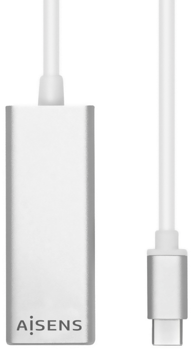 Aisens Conversor USB-C a Ethernet Gigabit 10/100/1000 Mbps A109-0341 Plata Aisens Conversor USB-C a Ethernet Gigabit 10/100/1000 Mbps A109-0341 Plata