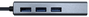 Aisens Conversor USB 3.0 a Ethernet Gigabit + Hub 3xUSB 3.0, Gris