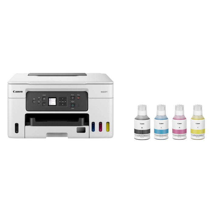 Canon MAXIFY GX3050 Impresora Multifunción A4 Tanque de Tinta WLAN, Duplex 3 en 1, Color, 18/13 ppm, Negra/Blanca