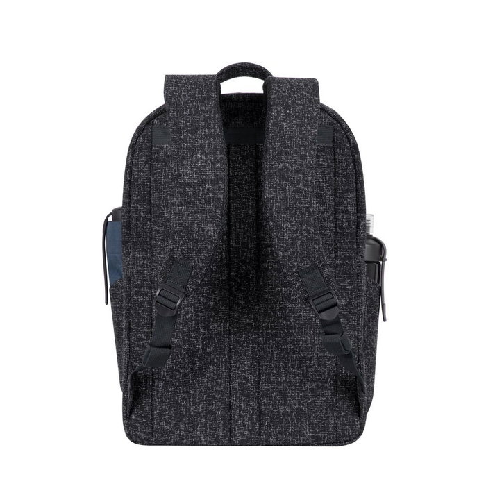 Rivacase 7962 Mochila para Portátil 15.6 Pulgadas (39.6 cm) Negro y Blanco, Poliéster Resistente al Agua, con Compartimento para Tablet