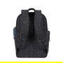 Rivacase 7962 Mochila para Portátil 15.6 Pulgadas (39.6 cm) Negro y Blanco, Poliéster Resistente al Agua, con Compartimento para Tablet