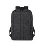 Rivacase 7962 Mochila para Portátil 15.6 Pulgadas (39.6 cm) Negro y Blanco, Poliéster Resistente al Agua, con Compartimento para Tablet