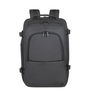 Rivacase Mochila 8465 Tegel Eco Negro, Poliéster RPET Reciclado (11 Botellas), Compartimento para Portátil hasta 15.6", 31x46x22 cm