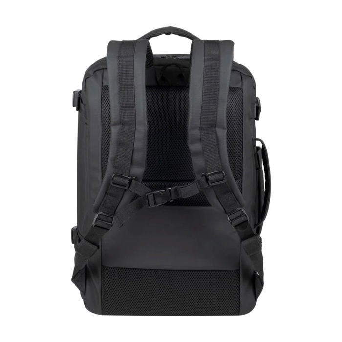 Rivacase Mochila 8465 Tegel Eco Negro, Poliéster RPET Reciclado (11 Botellas), Compartimento para Portátil hasta 15.6", 31x46x22 cm