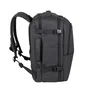 Rivacase Tegel 8465 Mochila informal con compartimento para portátil 17.3", Negro, Poliéster Eco-Friendly RPET, Unisex Niño/Niña