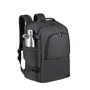 Rivacase Tegel 8465 Mochila informal con compartimento para portátil 17.3", Negro, Poliéster Eco-Friendly RPET, Unisex Niño/Niña