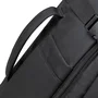 Rivacase Tegel 8465 Mochila informal con compartimento para portátil 17.3", Negro, Poliéster Eco-Friendly RPET, Unisex Niño/Niña