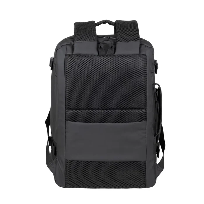 Rivacase Tegel 8465 Mochila informal con compartimento para portátil 17.3", Negro, Poliéster Eco-Friendly RPET, Unisex Niño/Niña
