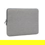 Rivacase Funda para Portátil 15.6" (39.6 cm) Suzuka Gris - Poliéster Resistente al Agua, Compatible con Cualquier Marca