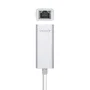 Aisens Conversor USB 3.0 a Ethernet Gigabit A106-0504, Plata