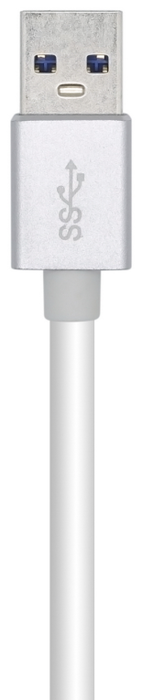 Aisens Conversor USB 3.0 a Ethernet Gigabit A106-0504, Plata
