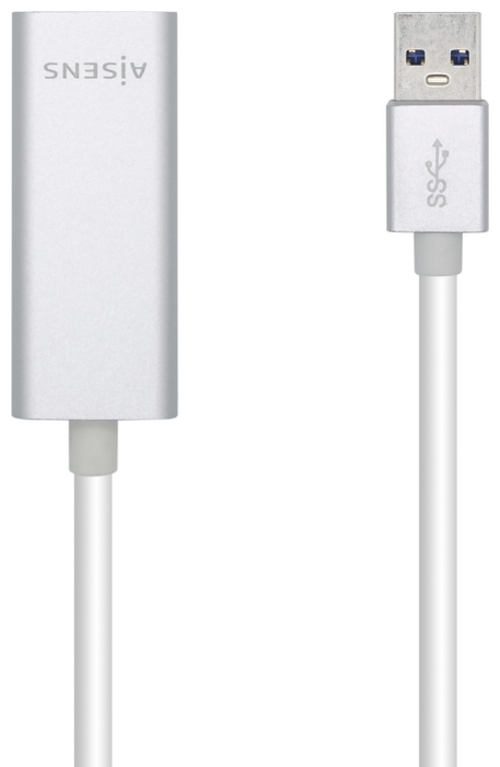 Aisens Conversor USB 3.0 a Ethernet Gigabit A106-0504, Plata
