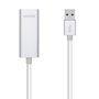 Aisens Conversor USB 3.0 a Ethernet Gigabit A106-0504, Plata