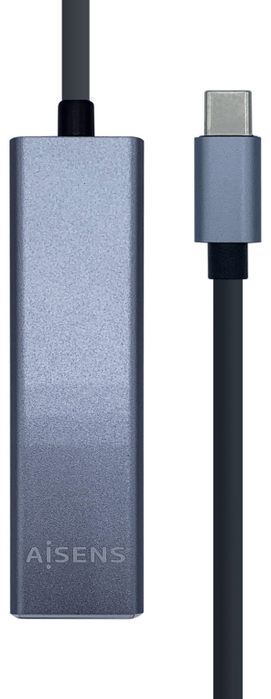 Aisens Conversor USB 3.1 USB-C a Ethernet Gigabit + Hub 3xUSB 3.0 Gris Aisens Conversor USB 3.1 USB-C a Ethernet Gigabit + Hub 3xUSB 3.0 Gris